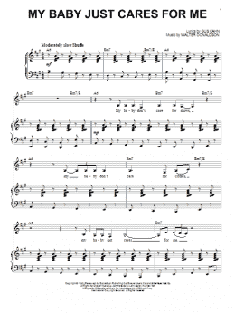 page one of My Baby Just Cares For Me (Piano & Vocal)