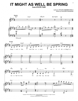 page one of It Might As Well Be Spring (Piano & Vocal)