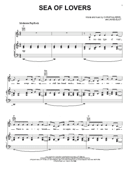 page one of Sea Of Lovers (Piano, Vocal & Guitar Chords (Right-Hand Melody))