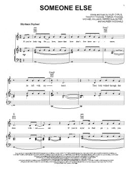 page one of Someone Else (Piano, Vocal & Guitar Chords (Right-Hand Melody))