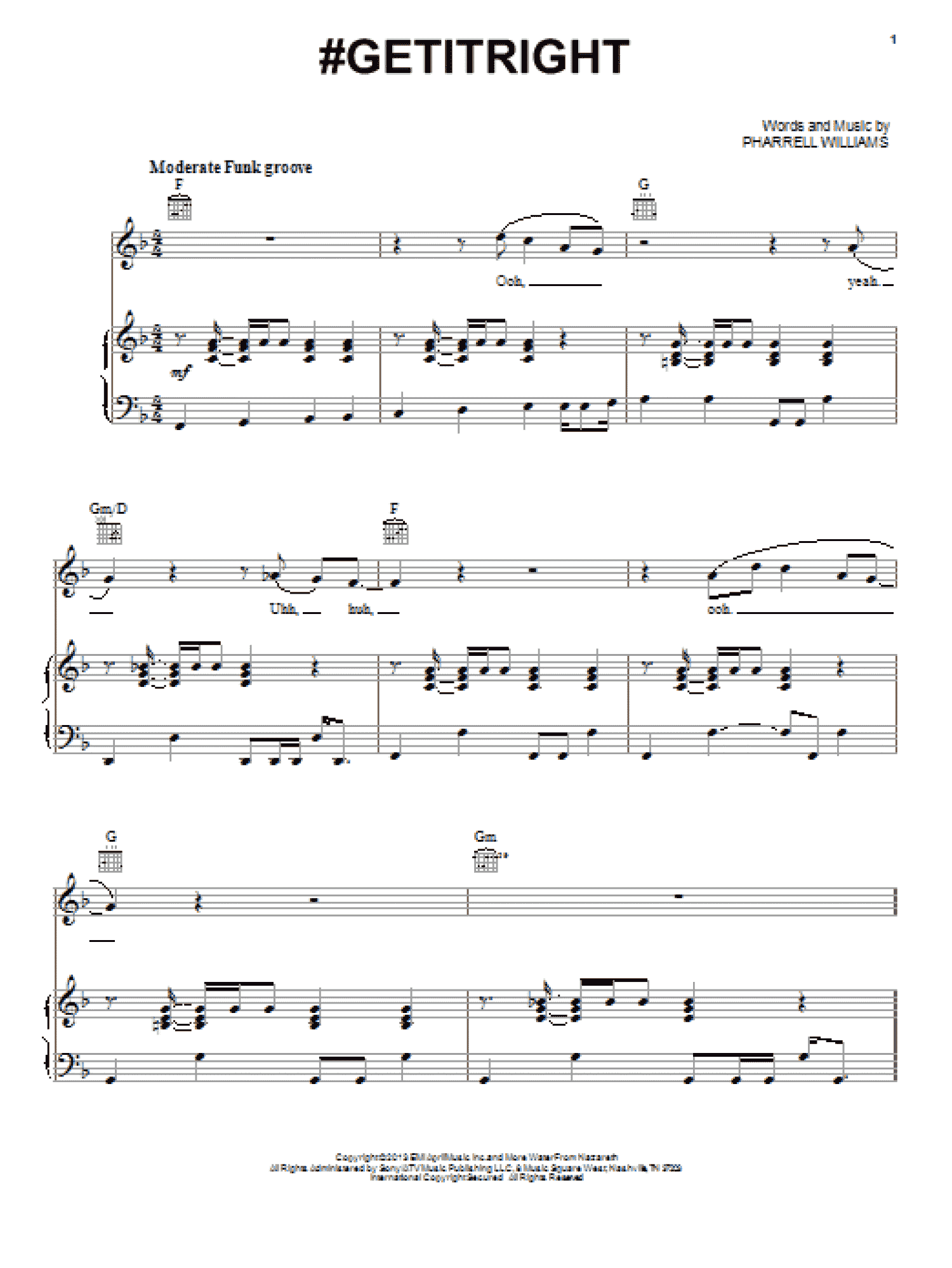 #Getitright (Piano, Vocal & Guitar Chords (Right-Hand Melody))