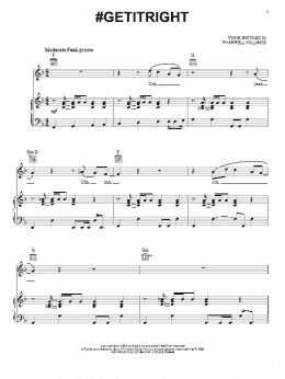 page one of #Getitright (Piano, Vocal & Guitar Chords (Right-Hand Melody))