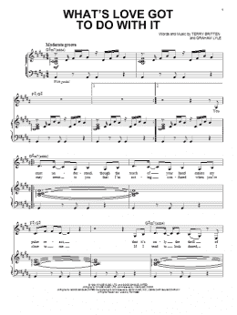page one of What's Love Got To Do With It (Piano & Vocal)