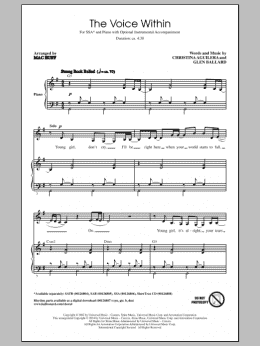 page one of The Voice Within (SSA Choir)
