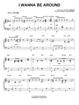 page one of I Wanna Be Around [Jazz version] (arr. Brent Edstrom) (Piano Solo)
