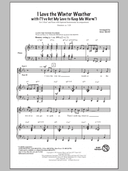 page one of I Love The Winter Weather (2-Part Choir)