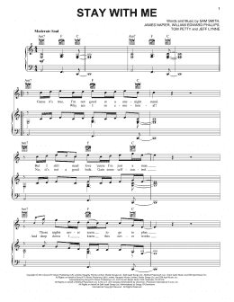 page one of Stay With Me (Piano, Vocal & Guitar Chords (Right-Hand Melody))