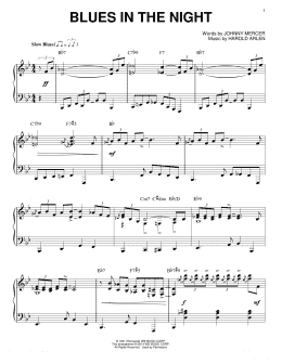 page one of Blues In The Night [Jazz version] (arr. Brent Edstrom) (Piano Solo)