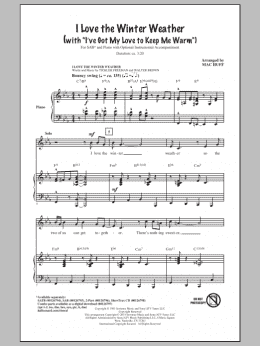 page one of I Love The Winter Weather (SAB Choir)