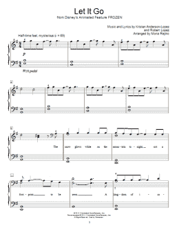 page one of Let It Go (from Frozen) (arr. Mona Rejino) (Educational Piano)