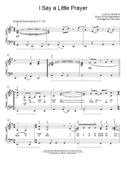 page one of I Say A Little Prayer (Educational Piano)