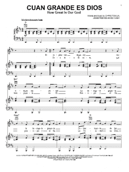 page one of How Great Is Our God (Piano, Vocal & Guitar Chords (Right-Hand Melody))