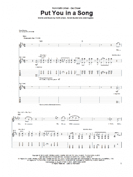 page one of Put You In A Song (Guitar Tab)