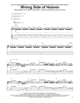 page one of Wrong Side Of Heaven (Guitar Tab)
