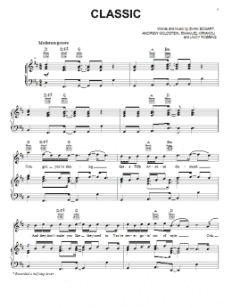 page one of Classic (Piano, Vocal & Guitar Chords (Right-Hand Melody))