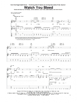 page one of Watch You Bleed (Guitar Tab)