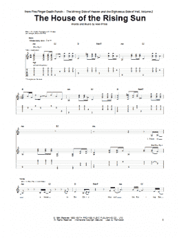 page one of The House Of The Rising Sun (Guitar Tab)