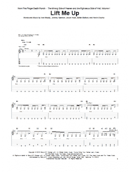 page one of Lift Me Up (Guitar Tab)
