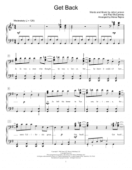 page one of Get Back (arr. Mona Rejino) (Educational Piano)