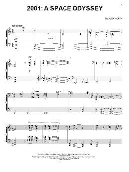 page one of 2001: A Space Odyssey (Piano Solo)