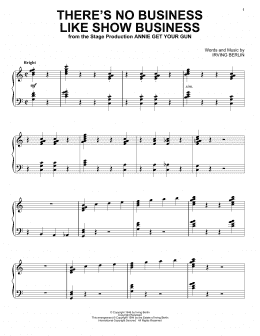 page one of There's No Business Like Show Business (Piano Solo)