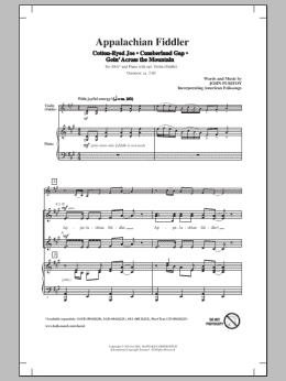 page one of Cumberland Gap (SSA Choir)