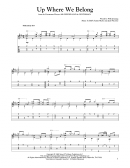 page one of Up Where We Belong (Solo Guitar)
