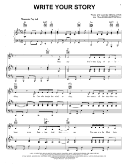 page one of Write Your Story (Piano, Vocal & Guitar Chords (Right-Hand Melody))