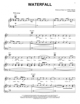 page one of Waterfall (Piano, Vocal & Guitar Chords (Right-Hand Melody))