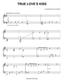 page one of True Love's Kiss (from Maleficent) (Piano Solo)