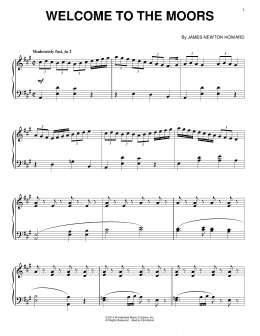 page one of Welcome To The Moors (Piano Solo)