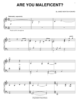 page one of Are You Maleficent? (Piano Solo)