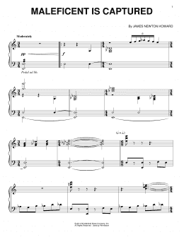 page one of Maleficent Is Captured (Piano Solo)