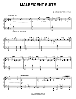 page one of Maleficent Suite (Piano Solo)