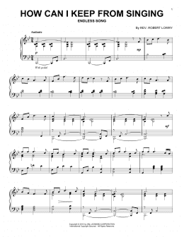 page one of How Can I Keep From Singing (Piano Solo)