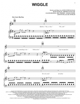 page one of Wiggle (Piano, Vocal & Guitar Chords (Right-Hand Melody))