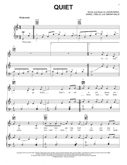 page one of Quiet (Piano, Vocal & Guitar Chords (Right-Hand Melody))