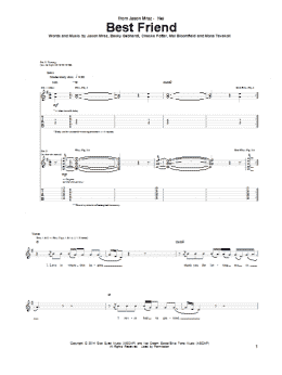page one of Best Friend (Guitar Tab)