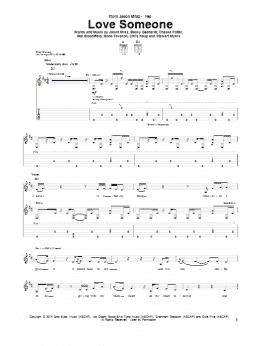 page one of Love Someone (Guitar Tab)