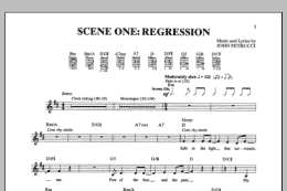 page one of Scene One: Regression (Guitar Tab)