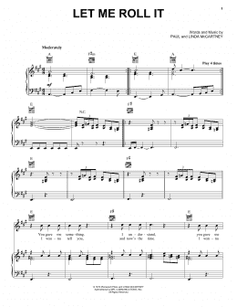 page one of Let Me Roll It (Piano, Vocal & Guitar Chords (Right-Hand Melody))