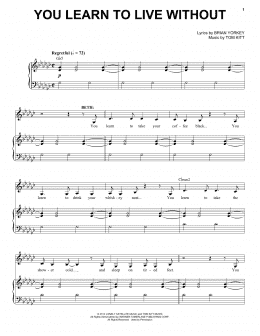 page one of You Learn To Live Without (from If/Then: A New Musical) (Piano & Vocal)