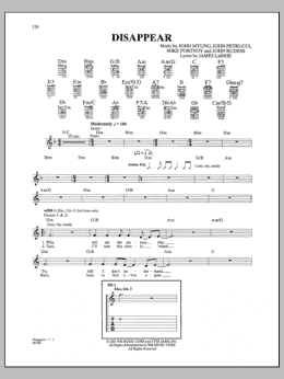 page one of Disappear (Guitar Tab)
