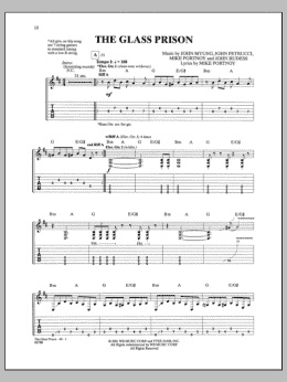 page one of The Glass Prison (Guitar Tab)