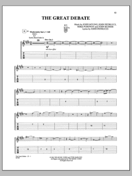 page one of The Great Debate (Guitar Tab)