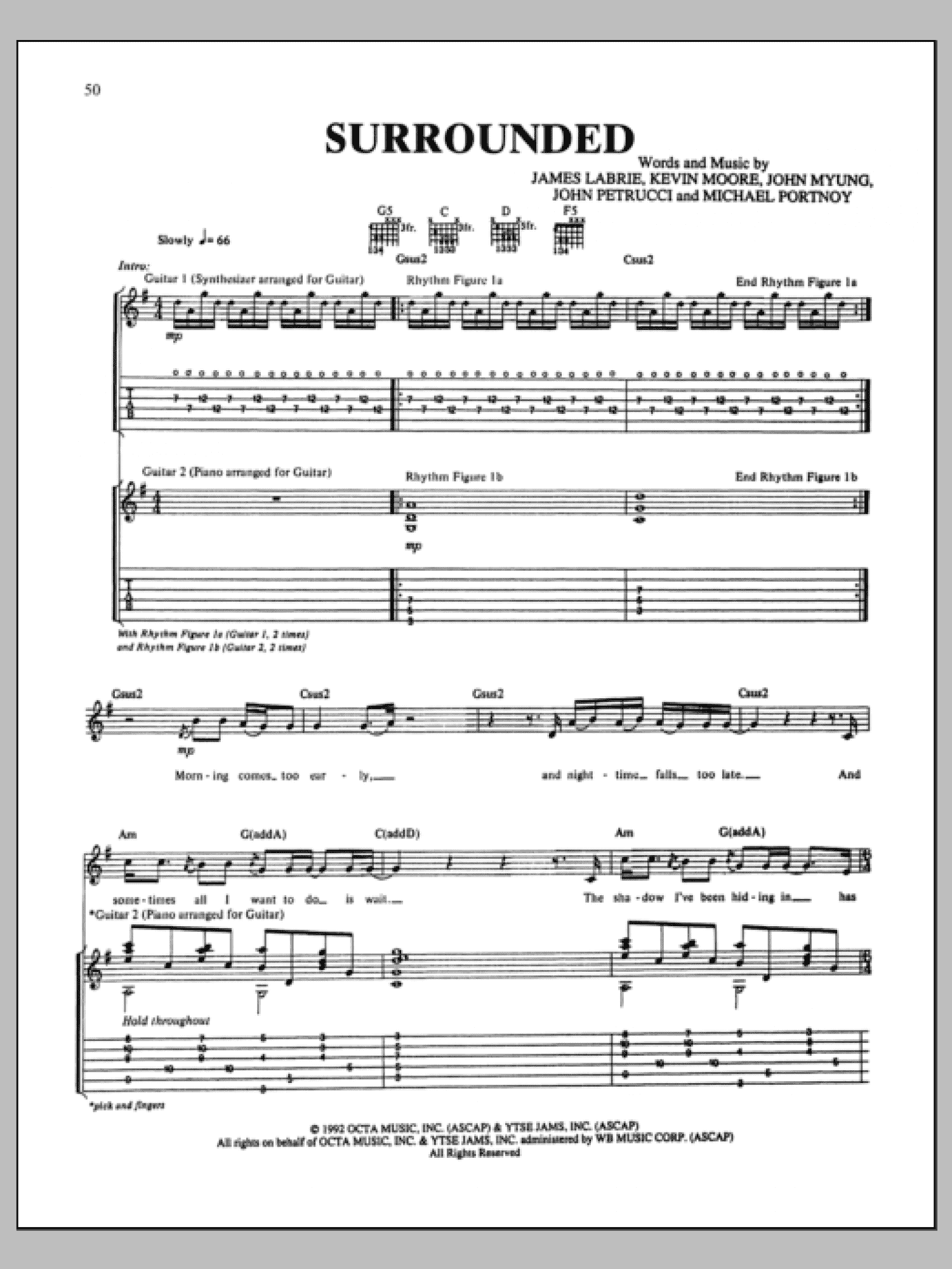 Surrounded (Guitar Tab)