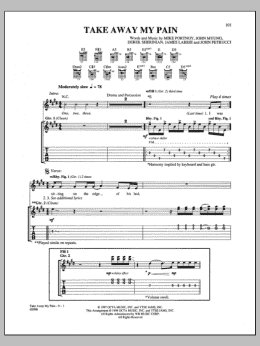 page one of Take Away My Pain (Guitar Tab)