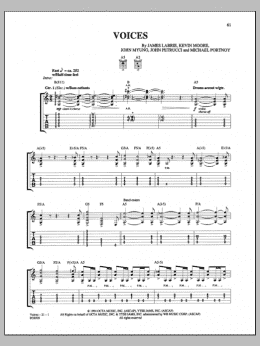page one of Voices (Guitar Tab)