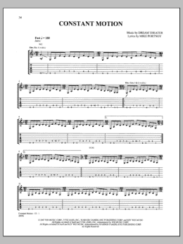 page one of Constant Motion (Guitar Tab)