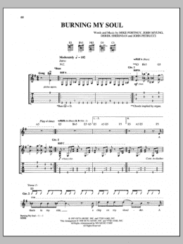 page one of Burning My Soul (Guitar Tab)